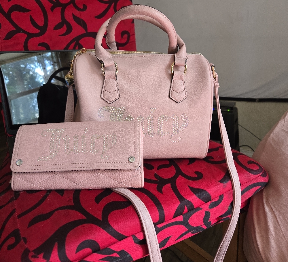 Juicy Couture Pink Handbag and Wallet Set